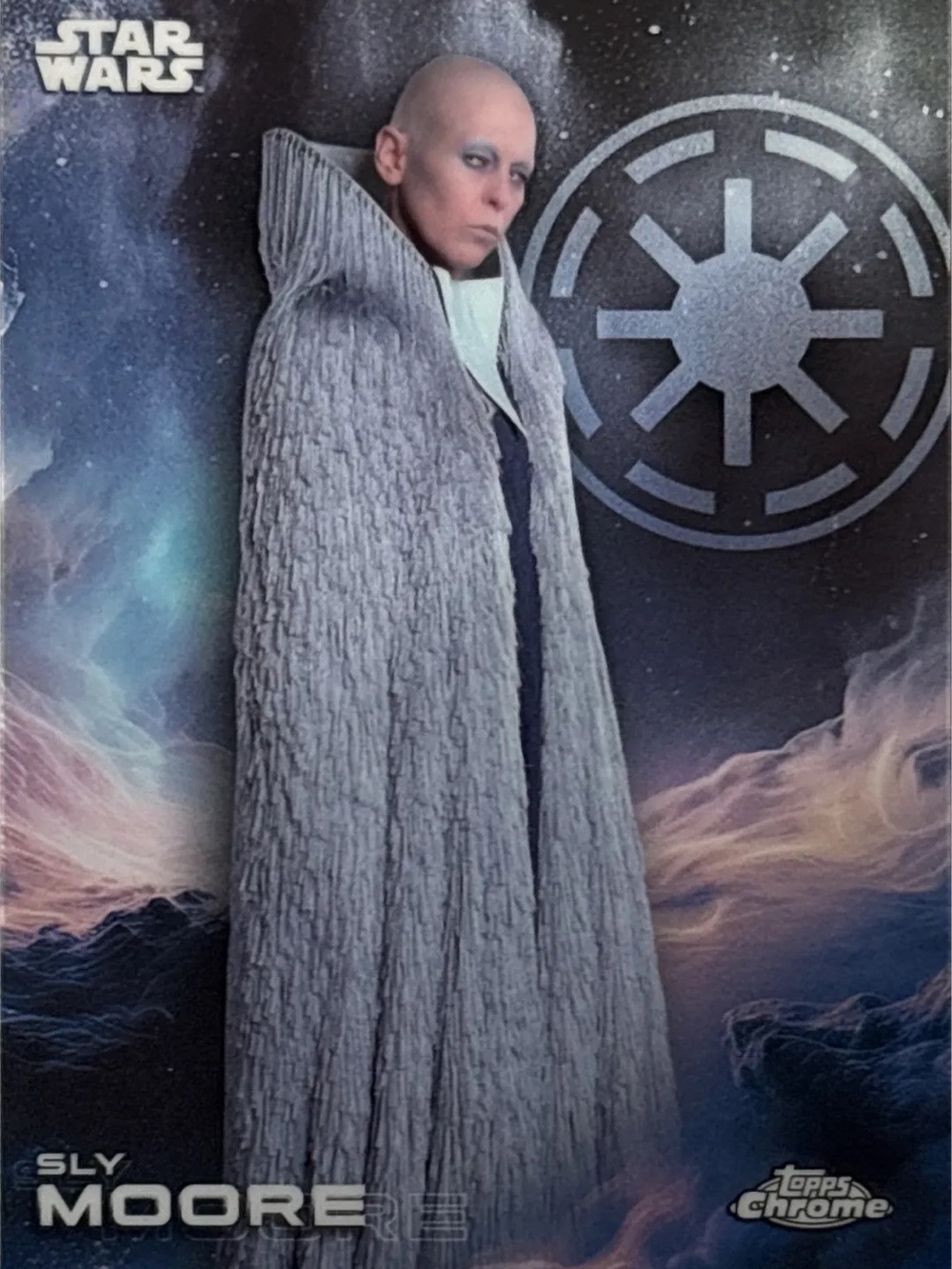 Topps Chrome Star Wars Sly Moore Chrome Card - Picture 1 of 2